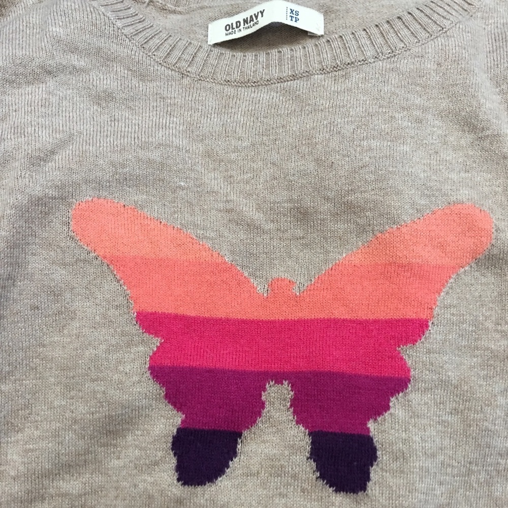 Old Navy butterfly sweater